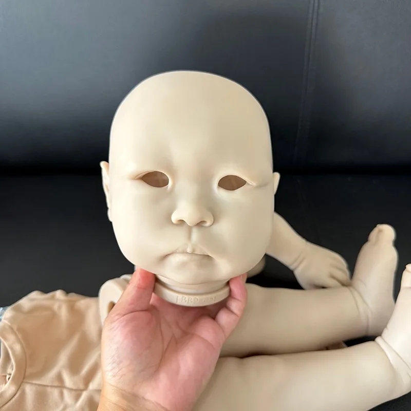 25inch Unfinished Reborn Doll Kit Min Li Fresh Color Unpainted DIY Blank Doll Parts Cloth Body and Eyes Included