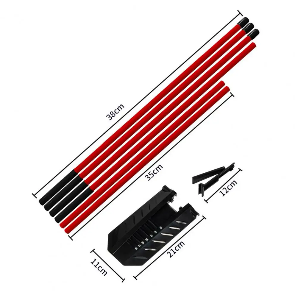 35/38cm Golf Alignment Stick Holder Angle Adjustable Easy To Install Golf Swing Trainer Aid Training Golf Practice Accessories