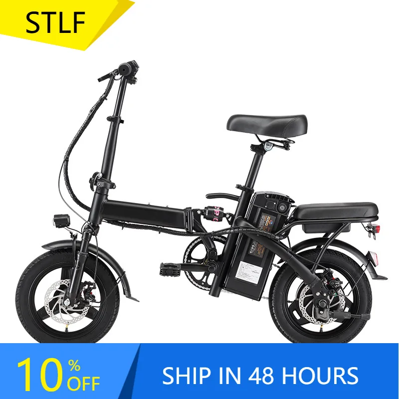 

STLF Cheap Foldable Electric Bike 48v 500w Electric Mountain Bike Full Suspension 250w Foldable E Bikes for Sale