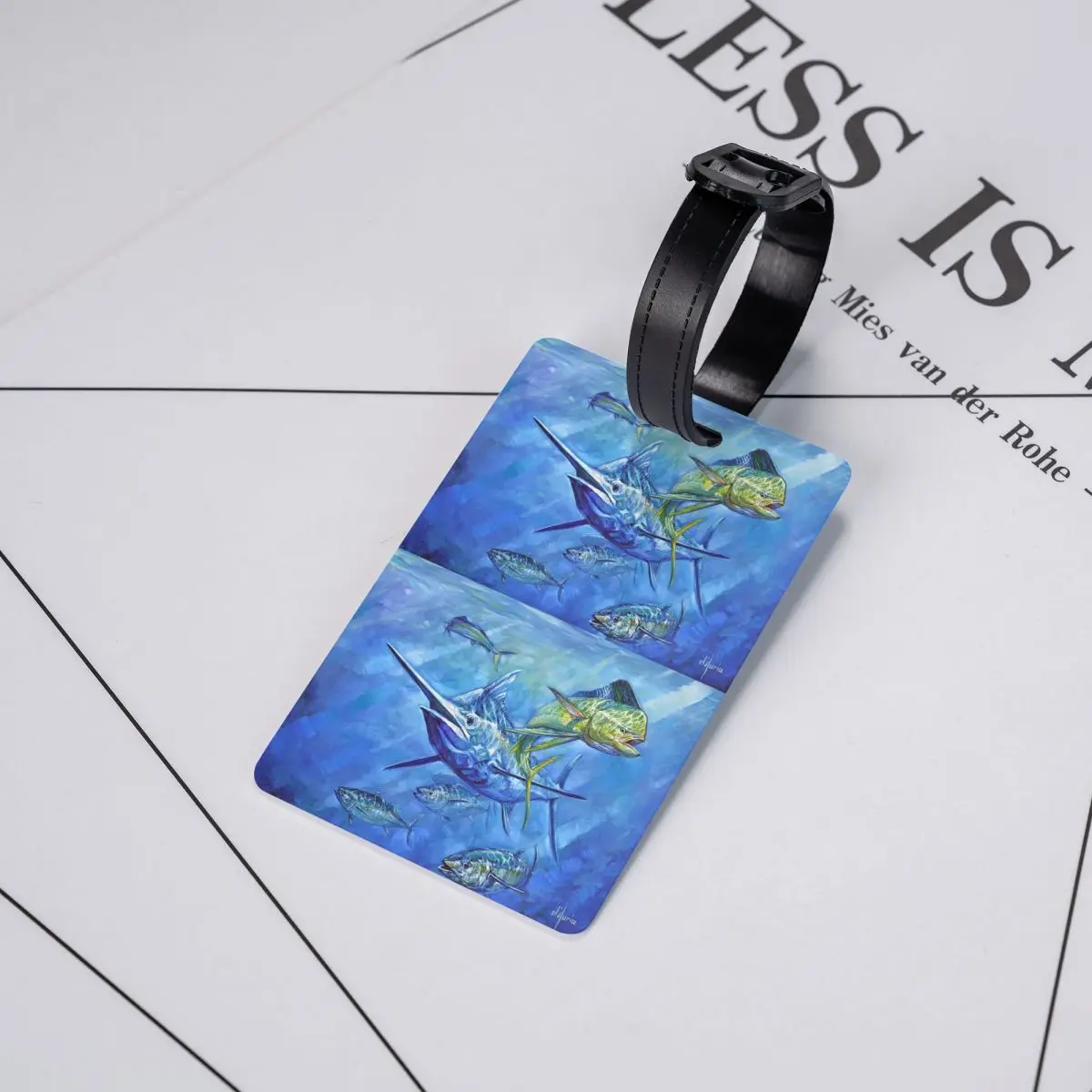 

Dorado, Marlin, And Tuna Luggage Tags Suitcase Accessories Travel Baggage Boarding Tag Label Holder ID Name Address