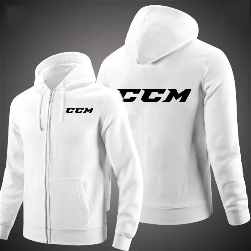 

Men's Casual Hooded Jackets CCM print Fashion High Quality Long Sleeve Zipper Hoodies Sweatshirts Autumn Outwears Tops