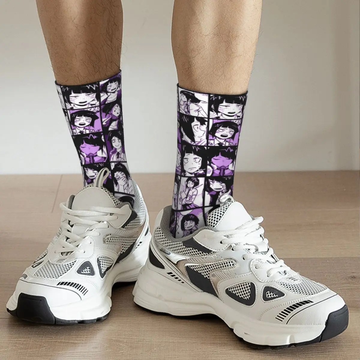 Boku No My Hero Academia Socks Men's Women's Jirou Kyouka Collage Academy Anime Socks Spring Summer Middle Tube Socks Gifts