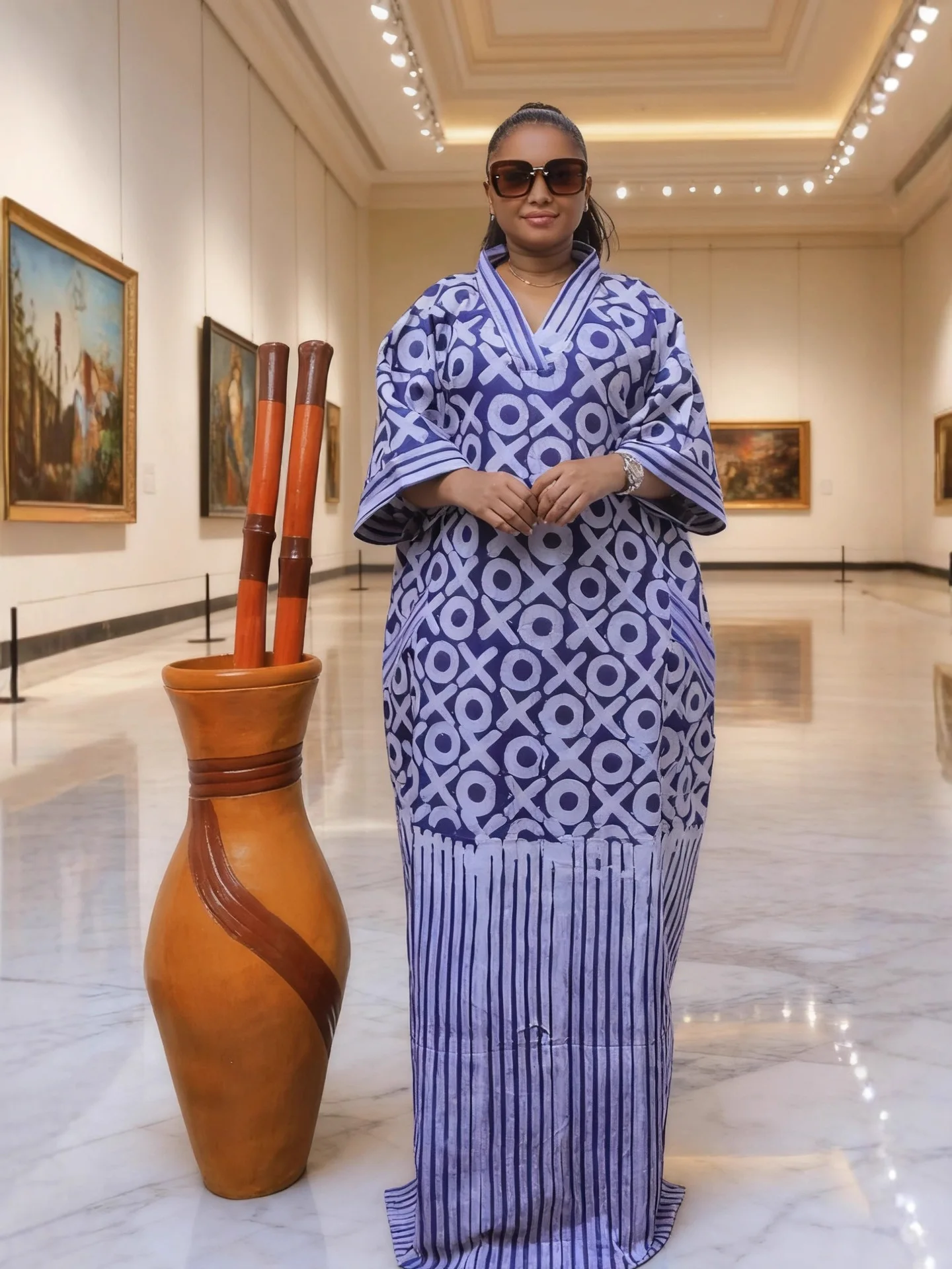 2026 recién llegados mujeres sueltas/señora verano maxi vestido largo estampado manga corta abayas estilo africano