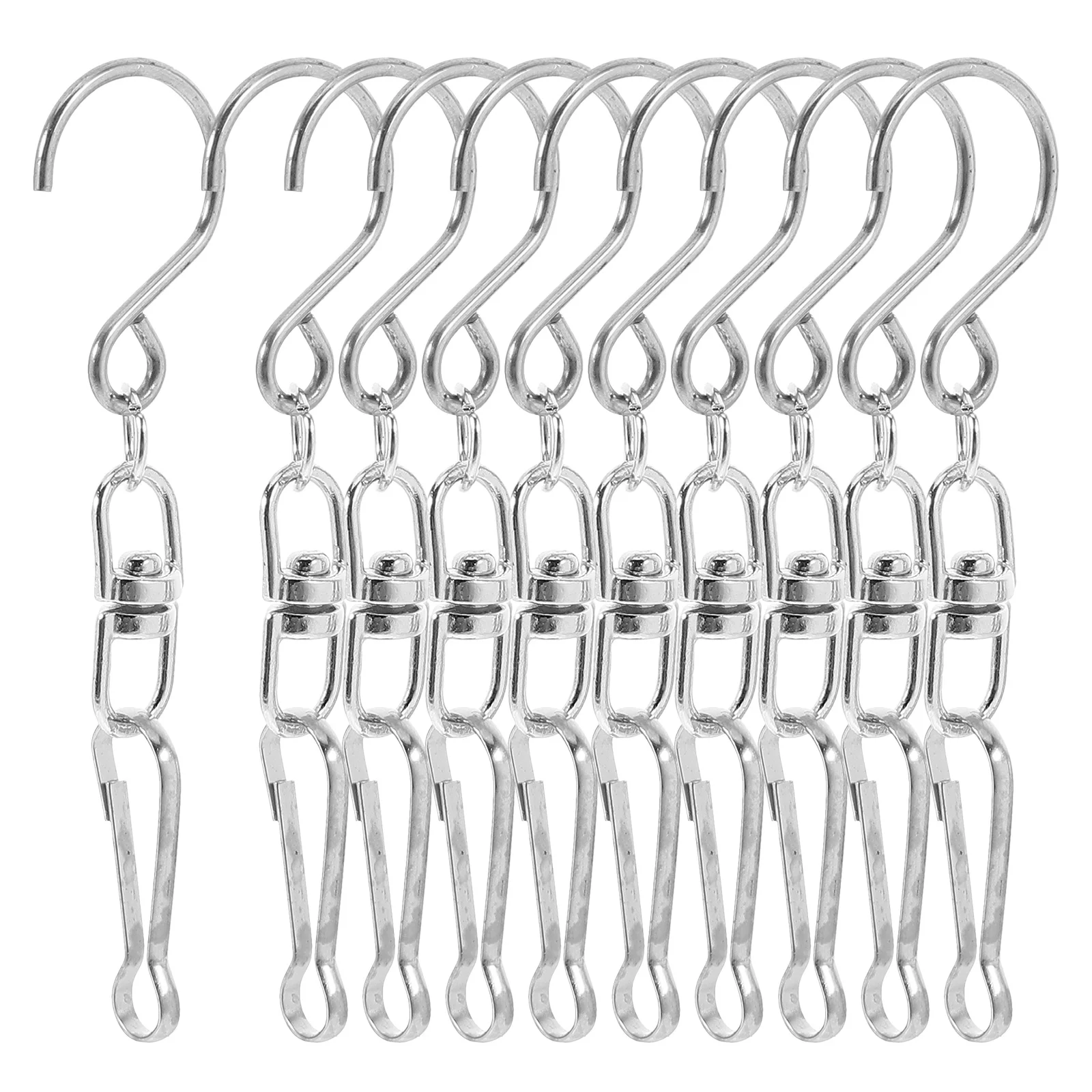 

Universal Wind Chime Hook Zinc Alloy Rotating Swivel Hook For Outdoor Wind Spinners Hanging Decorations Durable Metal Hooks