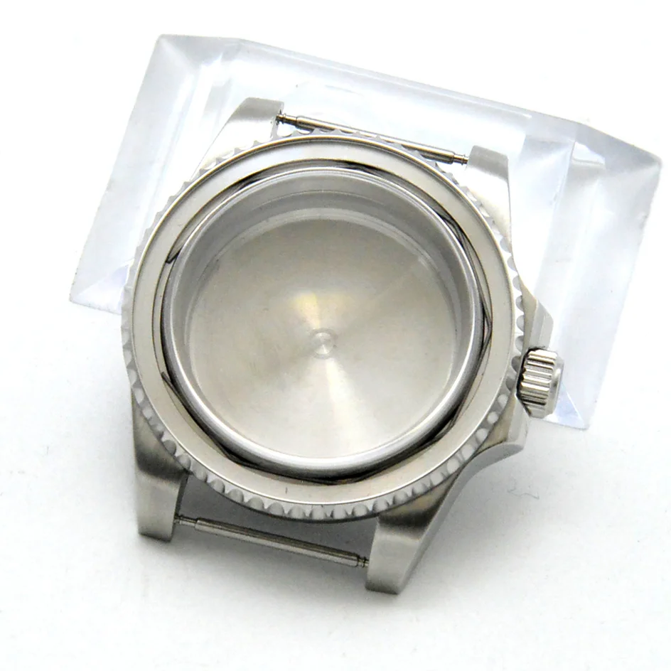 40mm Stainless Steel Watch Case for NH35/NH36/8215/GD2813/GD3804 Mechanical Movement Watch Accessories with Movement Spacer Ring