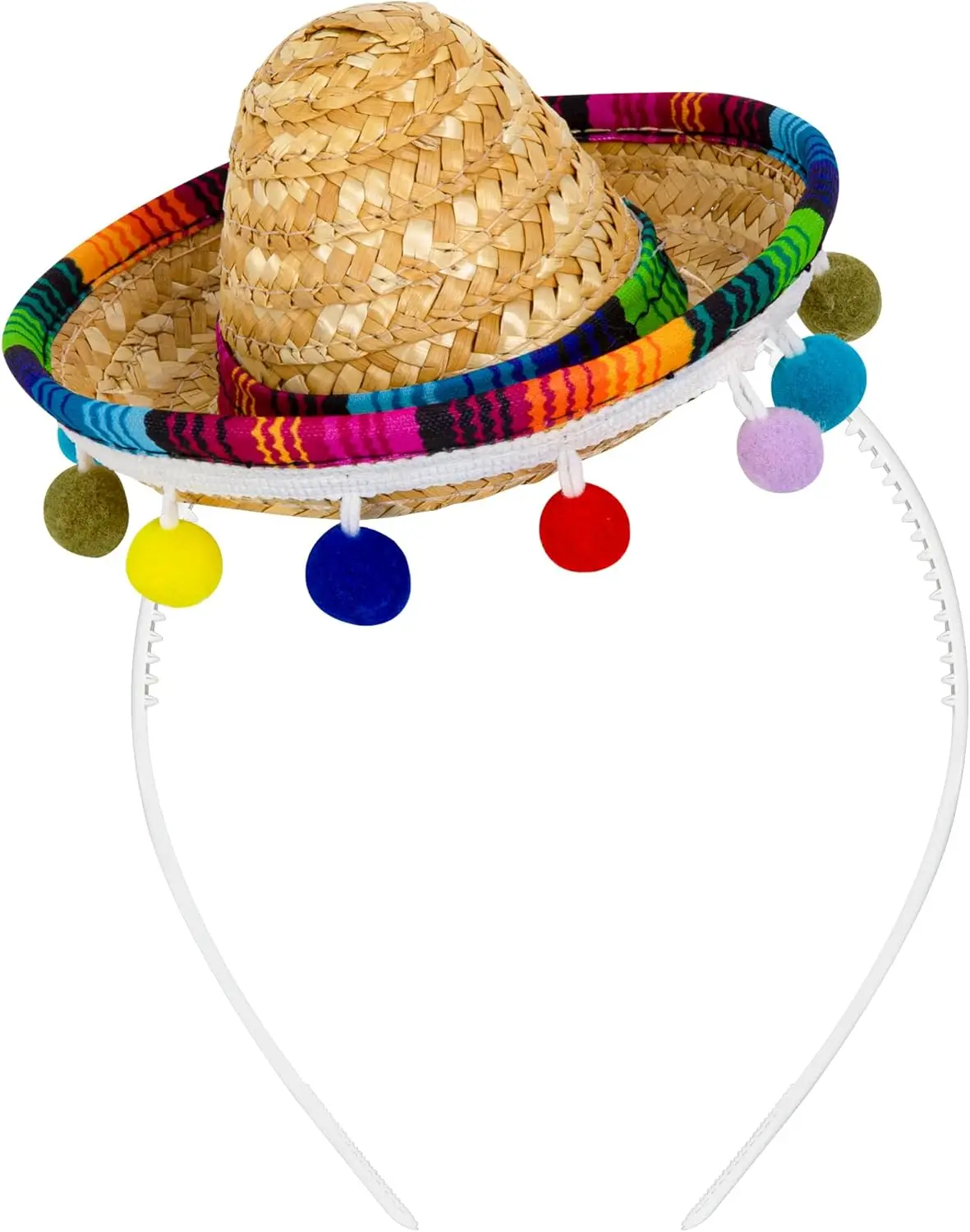 

Classic Cinco De Mayo Mini Mexican Party Hat with Headband for Fiesta Costume