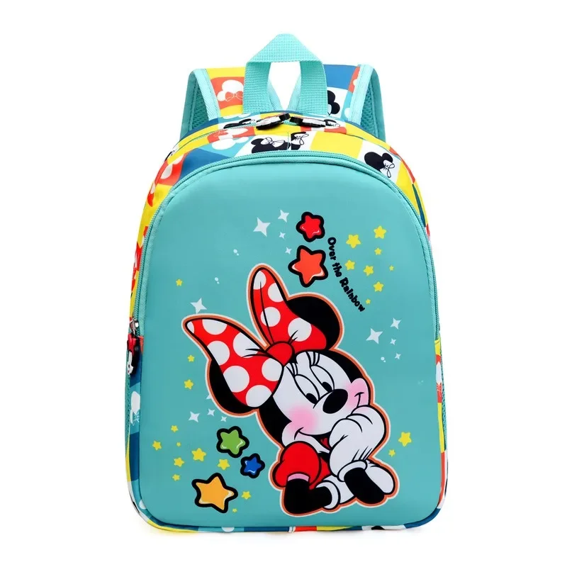 MINISO Disney-mochila multifuncional con estampado de Mickey y Minnie para niños, bolso escolar de dibujos animados para jardín de infantes, novedad