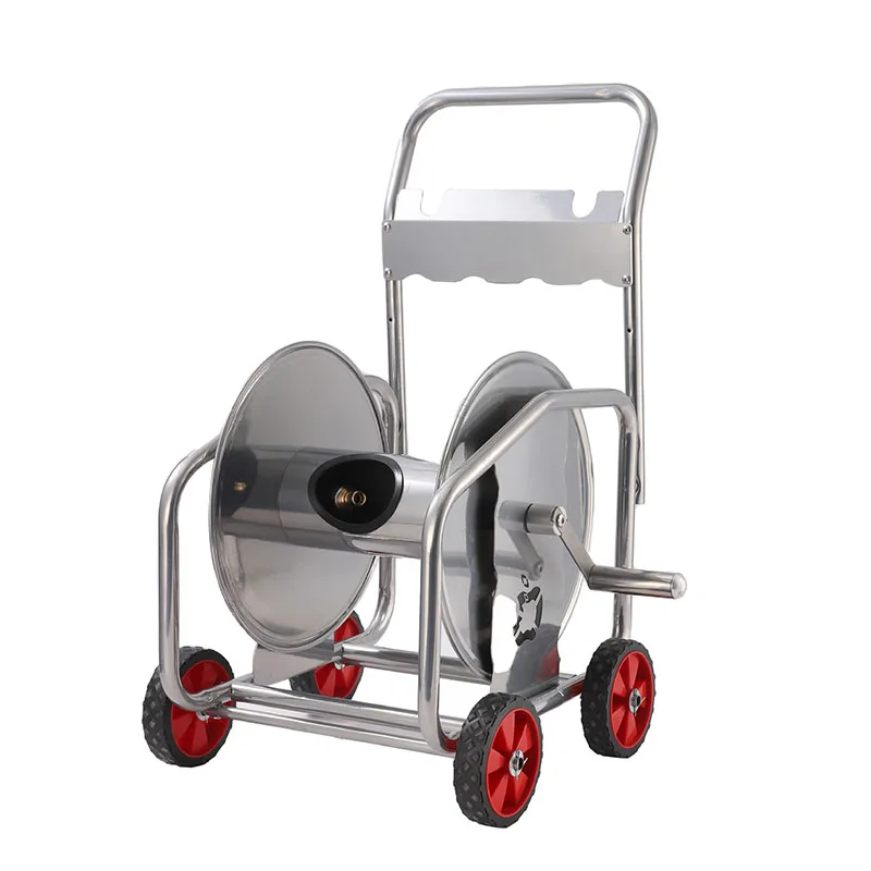 stainless-steel-hose-reel-cart-hand-crank-mobile-water-hose-storage-rack-garden-water-pipe-winder-for-outdoor-lawn-car-washing