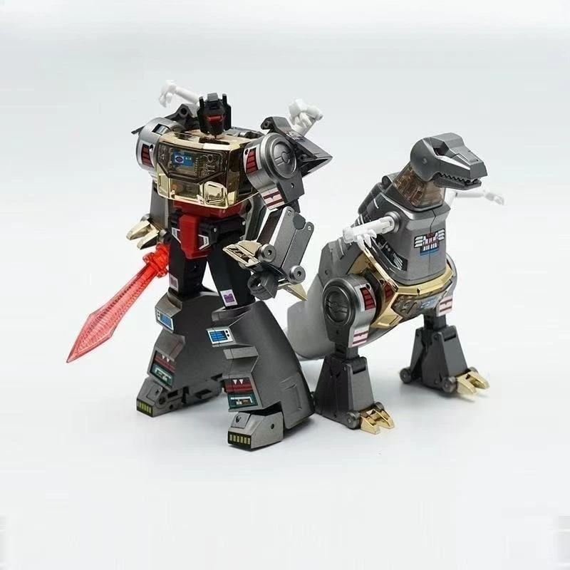 

Трансформированные игрушки MINI-09C MINI09C Mini-09C Маленькая пропорция Металлический цвет Тираннозавр Рекс Кабель Оригинальная коробка Коллекция Подарок