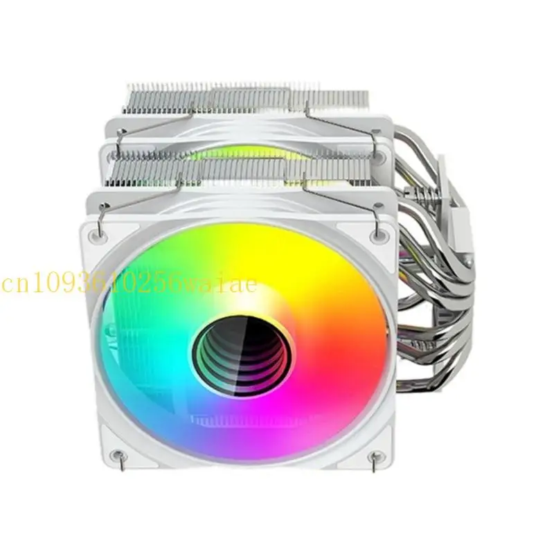 652F FUNZIONE QUIVAMENTE REVOLTER AIR CPU Altezza 145 mm Tubo 6termici 4pin PWM Controllo Argb Luce per LGA1851/1700/1200/115X