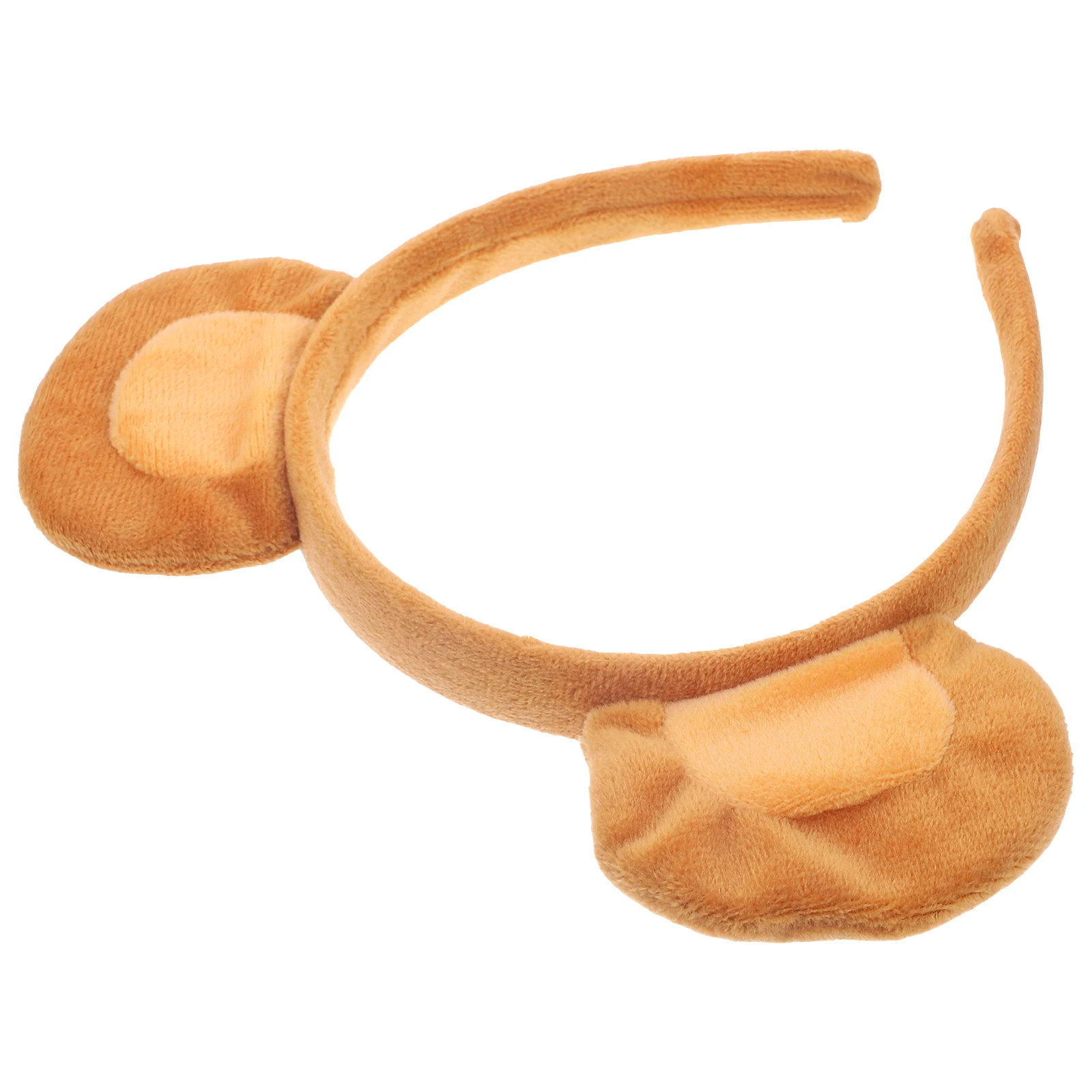 Affenohren, flach, braun, Festival-Kopfschmuck, Dekor, weich, 3-teiliges Set, Party-Zubehör, Mädchen-Requisiten, Kostüm, Haarschmuck