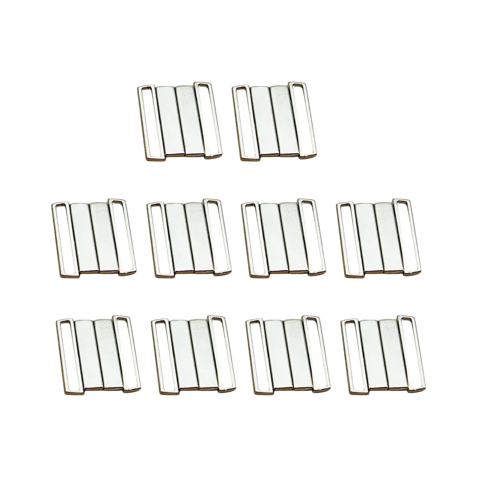 10Pcs Bra Hook Closure Garment Clasps Durable Waist Extender Hooks for Clothes Accessories Underwear Swimsuit Clothing Costume