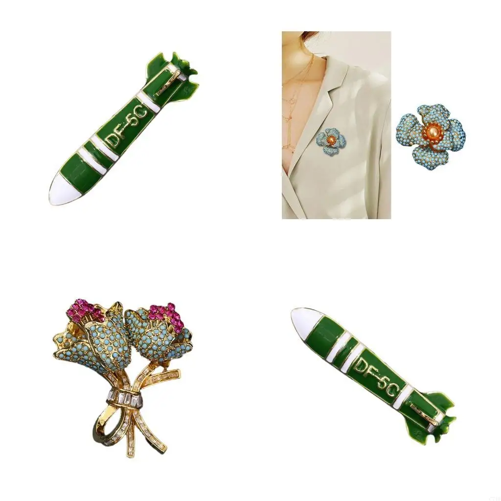  Sophisticated Peony Shaped Brooch Colorful Enamel Artwork Flower Lapel Pin Handmade Jewelry Accessory For Daily Wear