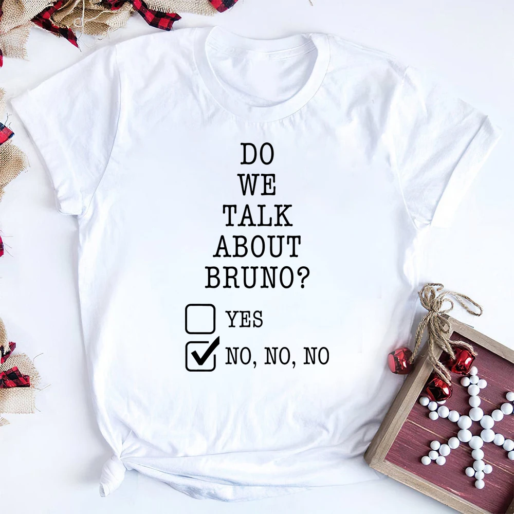 Do We Talk about Bruno T-shirt Bruno Madrigal Funny Sayings Shirt Isabella Encanto Mirabel Madrigal Tees Vintage Harajuku Tops