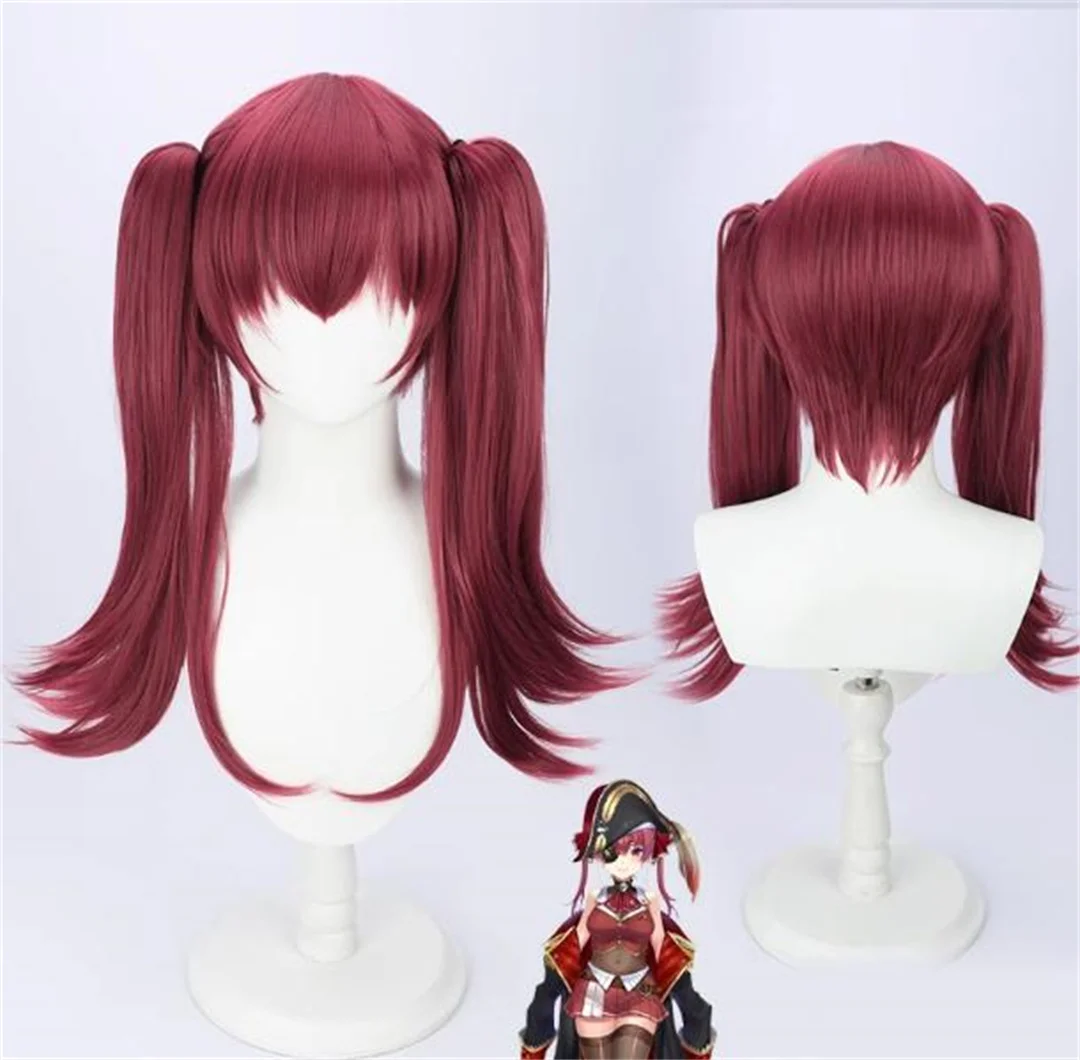 Cosplay HOLOLIVE Houshou Marine VTuber Virtual Idol Anime Wig Game Roleplay Party