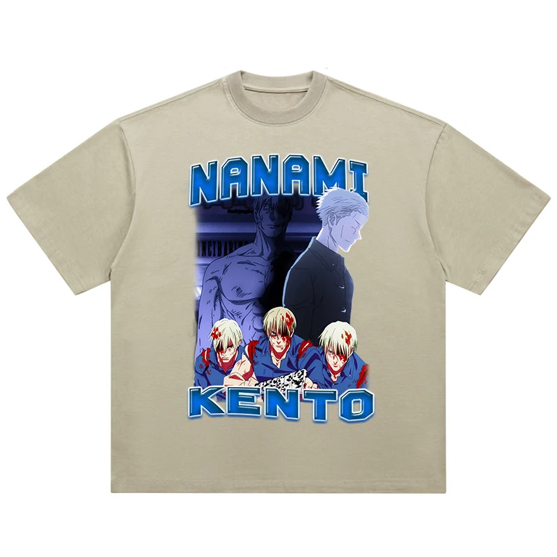 

Hip Hop Style Short Sleeve Summer Trend T Shirt Cartoon Anime Jujutsu Kaisen Print Men's T Shirt Fashion Vintage Harajuku Tee