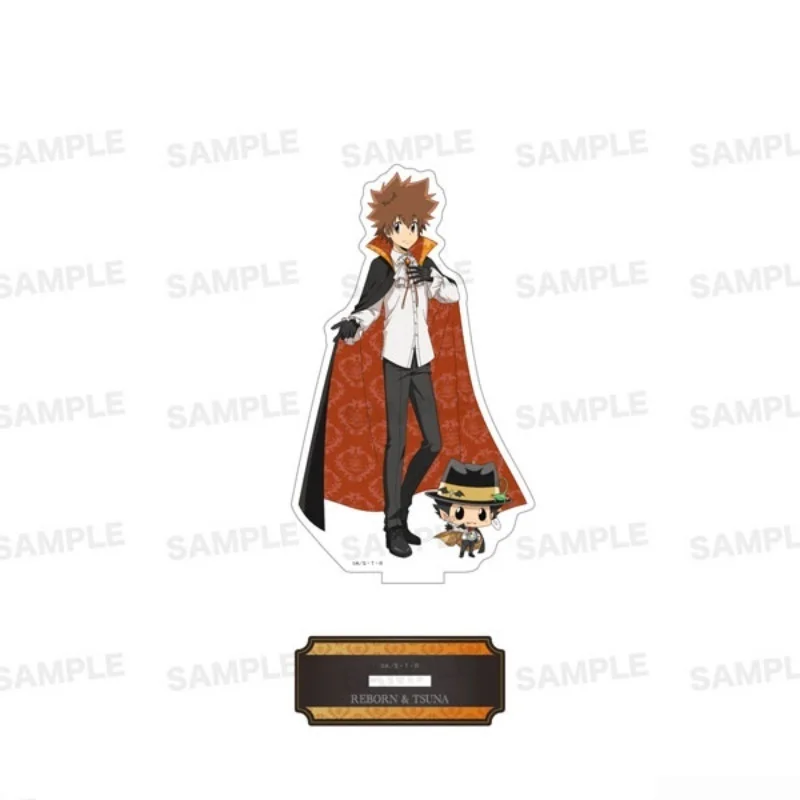Anime Family Teacher Acrylic Figure Stand Model Plate Sawada Cosplay Keychains 15cm Toys Bedroom Decoration Desktop Ornament