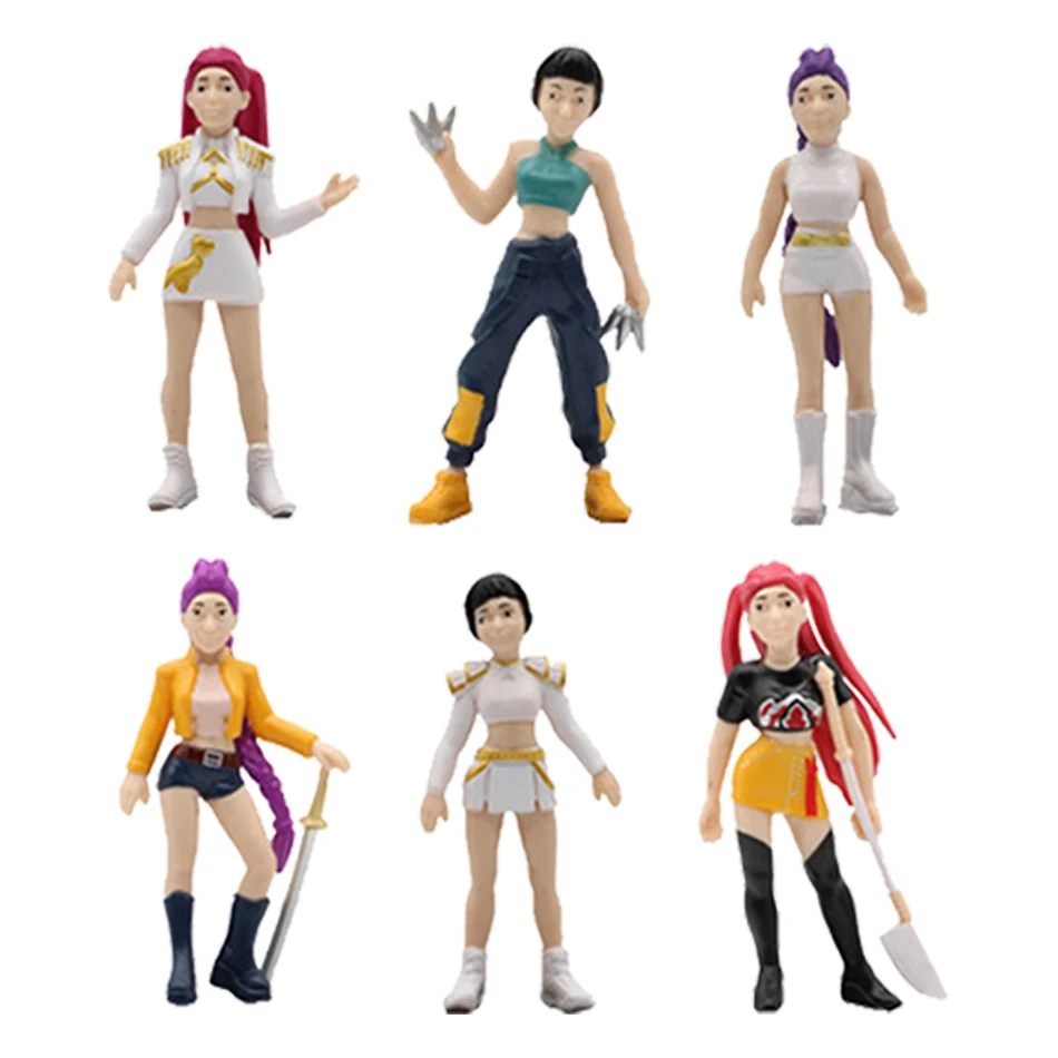 Anime Kpop chasseurs de démons série Figure boîte aveugle Derpys tigre Rumi Mira Zoey chatte Figurine poupée Mini décoration modèle jouet cadeaux