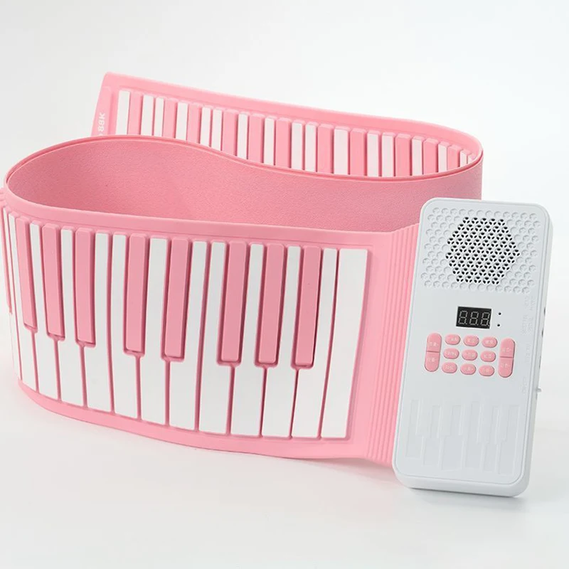 Waterproof Hand Roll Piano 88 Keys Foldable Silicone Piano Professional Portable Digital Pianos Electronic Pianos for Beginners