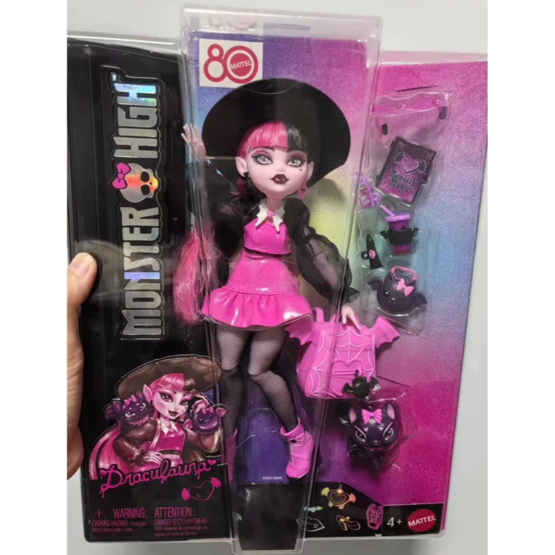 Preventa nueva muñeca genuina Monster High Series coleccionable Clawdeen Wolf Draculaura colección figura de acción modelo vestir juguetes