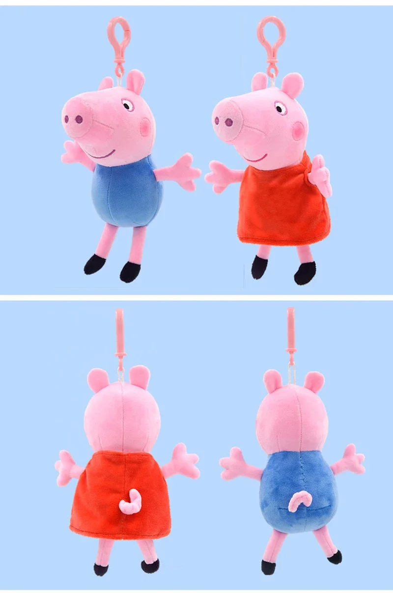 Echte Peppa Pig Plüsch Schwein Kinder Spielzeug 19CM Haustier Dinosaurier Teddybär Weiche Angefüllte Anime Figur Puppe kinder Geburtstag geschenke – Detail 6