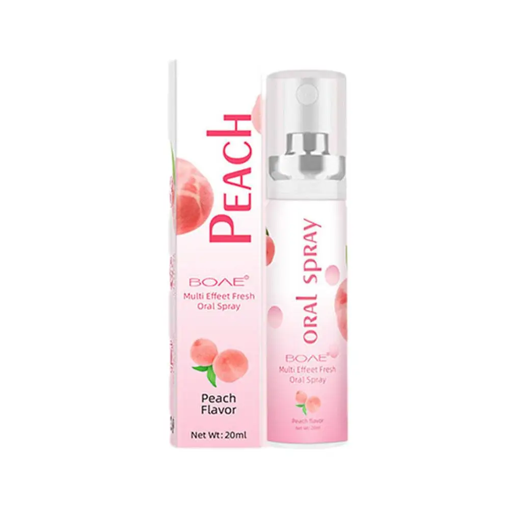 Bunga probiotik Ener untuk menghilangkan semprotan bau mulut/Peach gigi anti-ngengat Mint semprot rasa Oral Solid V2r7