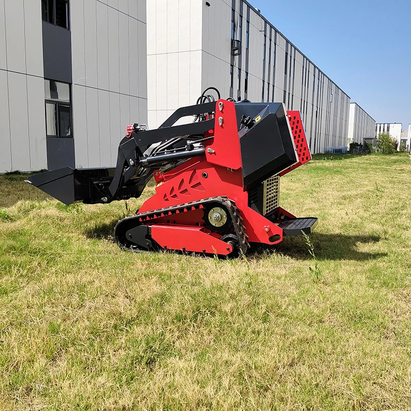 Pala compatta agricola Pala cingolata alimentata a diesel con secchio 4 in 1 per Ranch agricolo