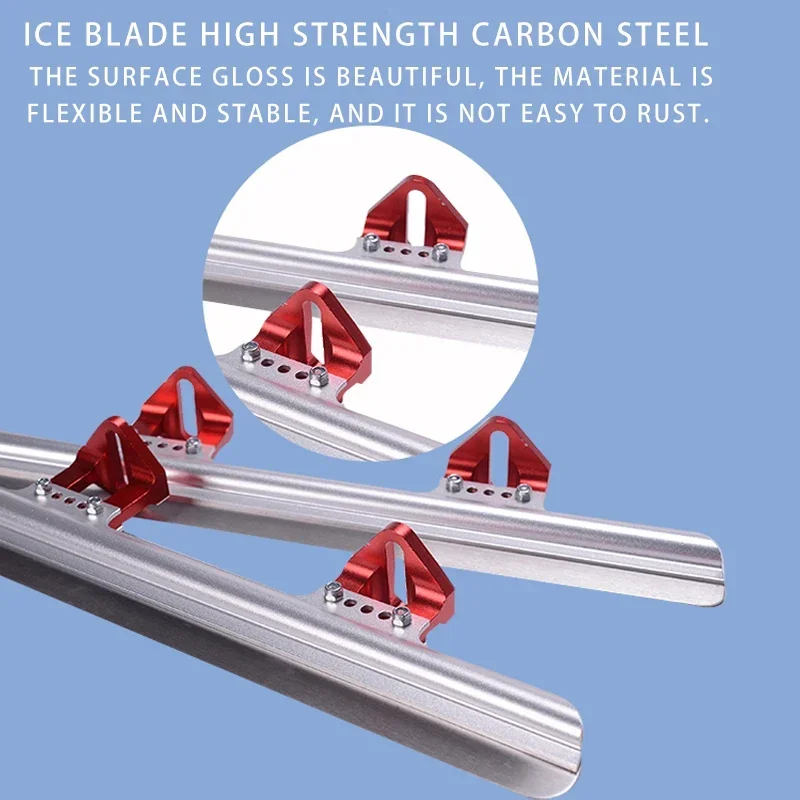 Short-track Speeding Skating Ice Blade 430/405/380mm Aluminum Alloy Wear Resistant New Ice Blade for Snow Ice Ground Ice Skate