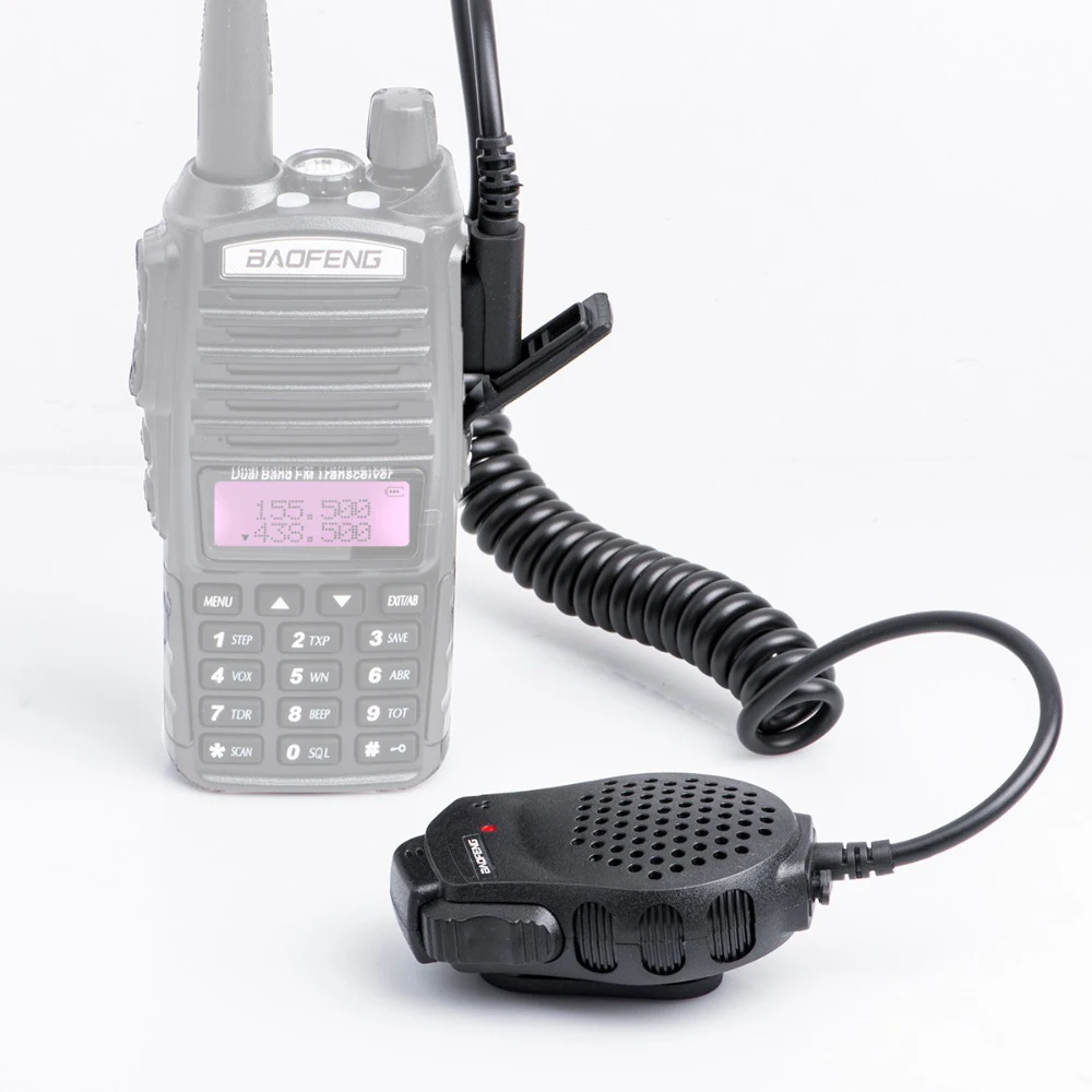 Dual PTT K Plug UV-82 Speaker Mic Original Microphone For Baofeng BF UV-82 UV-82Plus GT-5TP Walkie Talkie BF-UV82 Two Way Radio