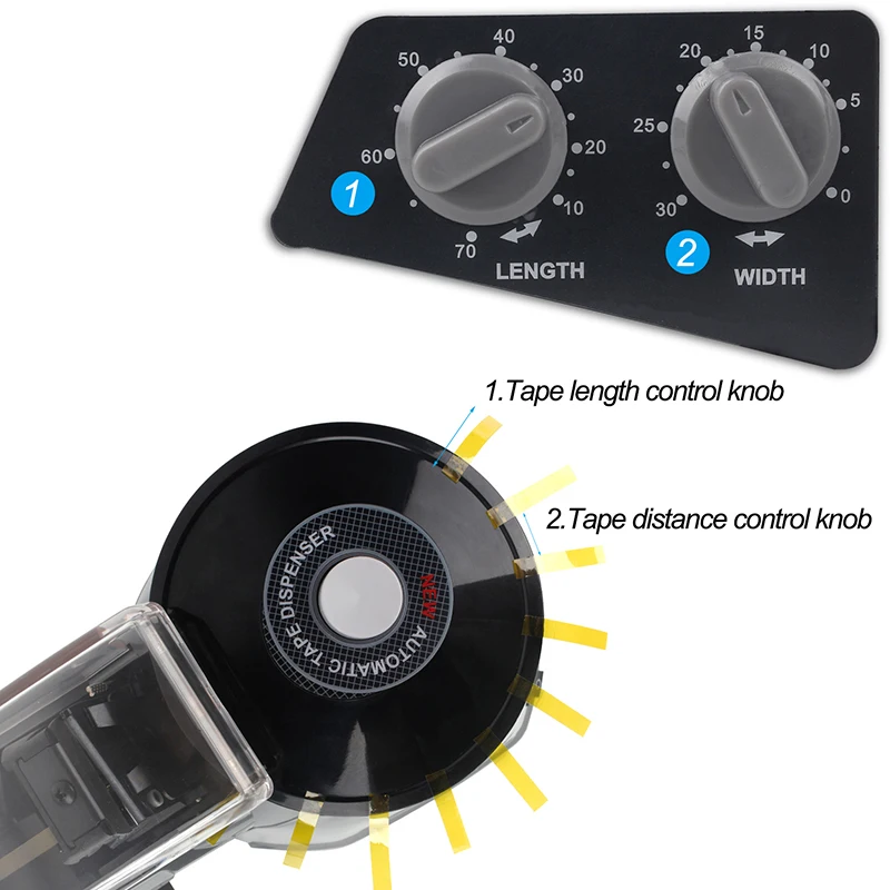 ZCUT-870 220 فولت آلة التعبئة والتغليف العملي 3 - 25 ملم عرض آلة قطع الشريط سطح المكتب موزع الشريط الدائري