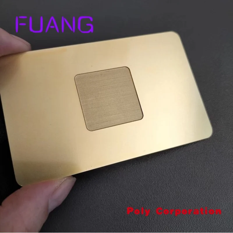 Custom  New Design High Quality Blank Stainless Steel Brass NFC Metal Business Card