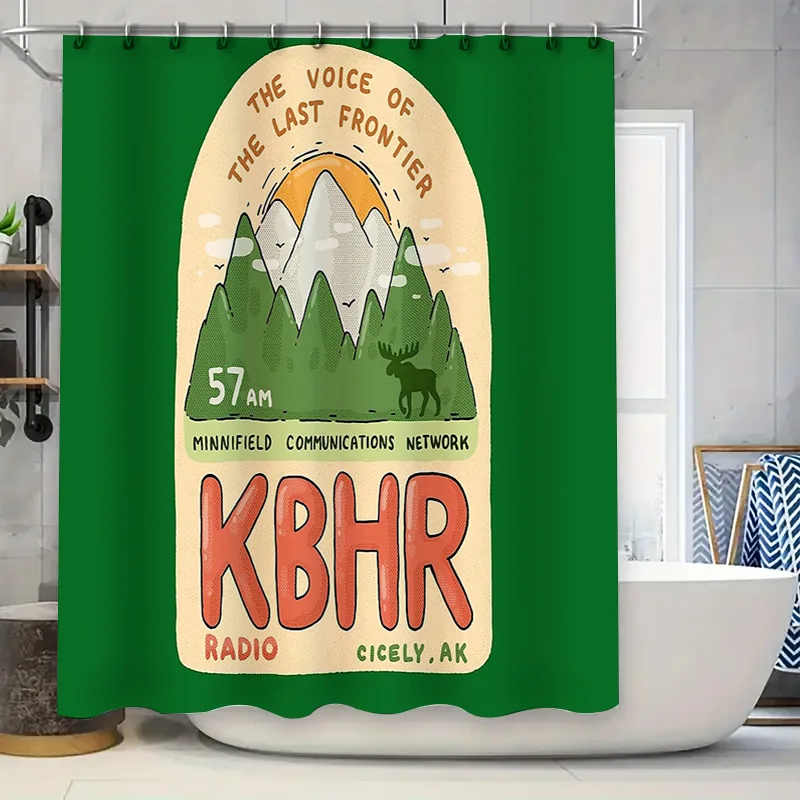 

Mountain Forest Waterfall Nature Shower Curtain Rustic Woodland Bathroom Decor Vintage Landscape Backdrop Scenic Home Decor