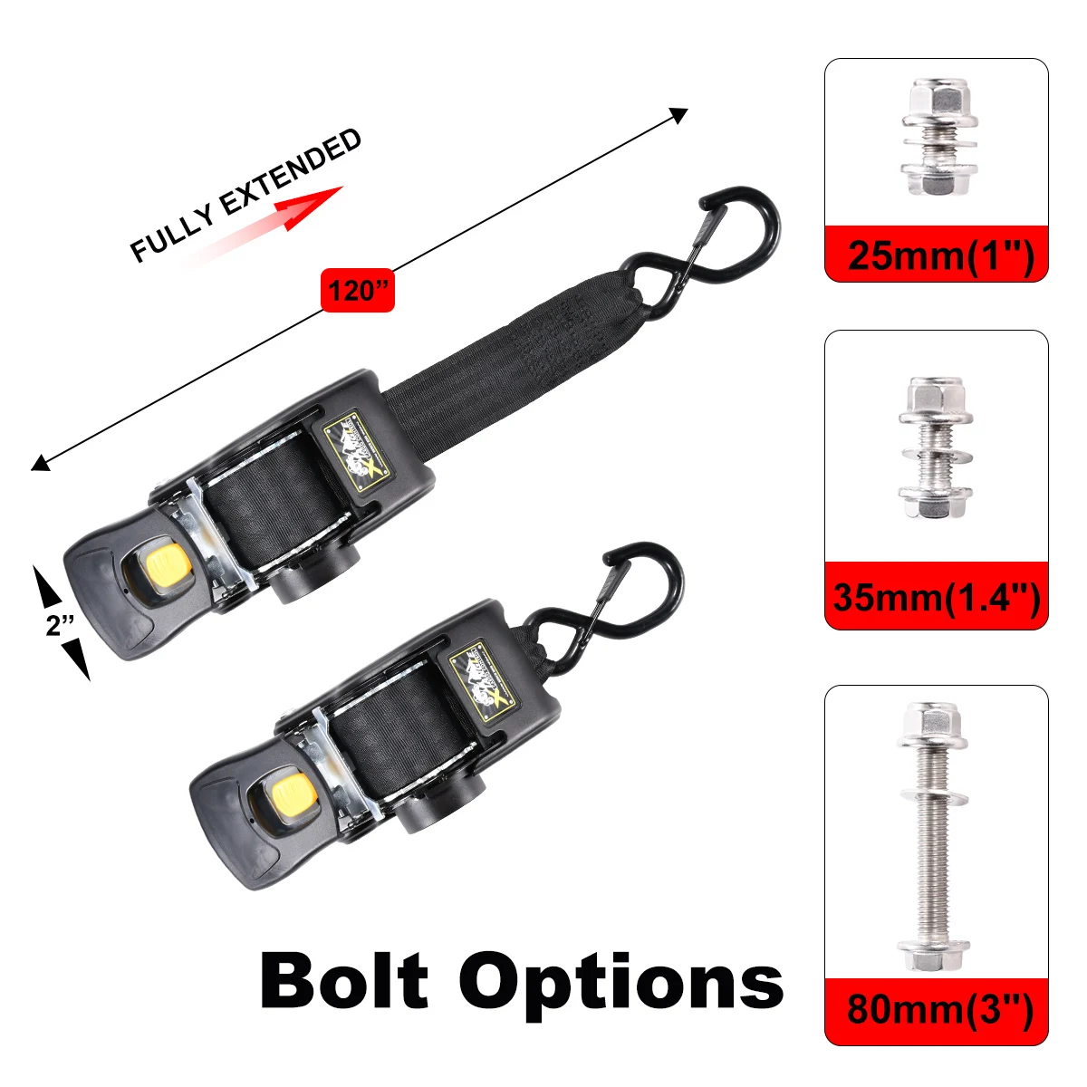 2 polegadas resistente 3300lbs bs bolt-on automático retrátil barco reboque transom amarrar cinta auto retrátil catraca cinta automática