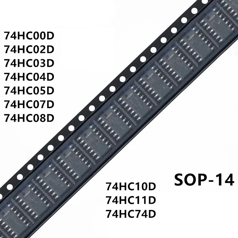 10PCS 74HC00D 74HC00 SN74HC00DR 74HC02D 74HC03D 74HC04D 74HC05D 74HC07D 74HC08D 74HC10D 74HC11D 74HC74D 74HC74 74HC30D SOP-14