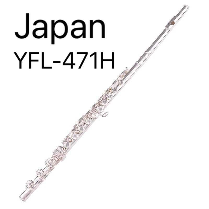 Japan YFL-471H C Flute – Silver Plated, 17 Keys, Open/Closed Hole Convertible