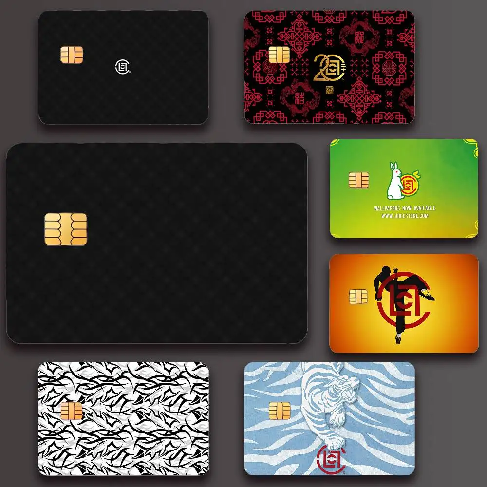 C-CLOT Luxury Fashion Poster Credit Skin Cover Card Stickers 4PCS Film Bus Pass Front Decoration Bank Debit Waterproof
