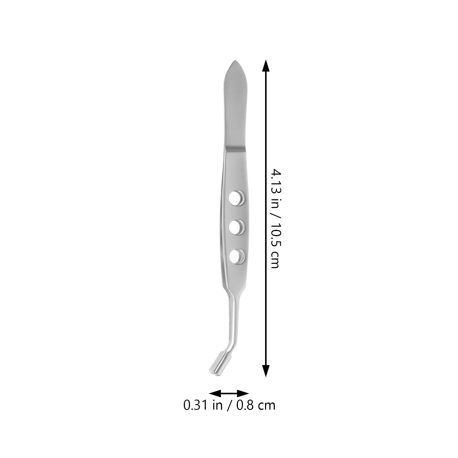 สแตนเลสสตีลแหนบตา Meibomian Gland Expressor ผู้หญิงเครื่องมือความงามนวดตาแหนบโค้งตรงคิ้วปลอม