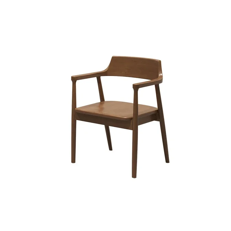 Scandinavian Solid Wood Dining Chair Home Dining Table and Chairs Restaurant Dining Chair Negotiation Chairs Solid Wood Chair