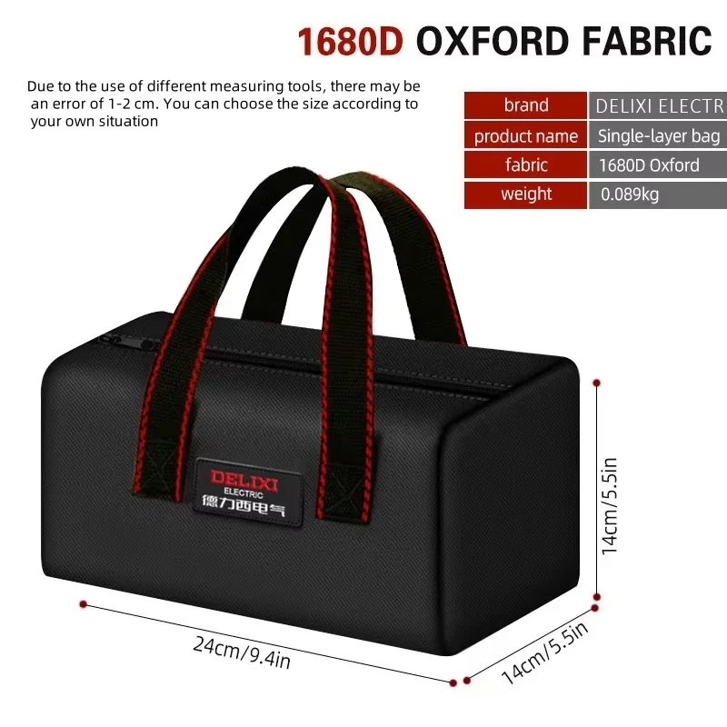 

ELECTRIC Tool Bag Oxford Cloth Portable Storage Bag, Professional Electrician and Carpenter Repair, Home Storage, HandBag