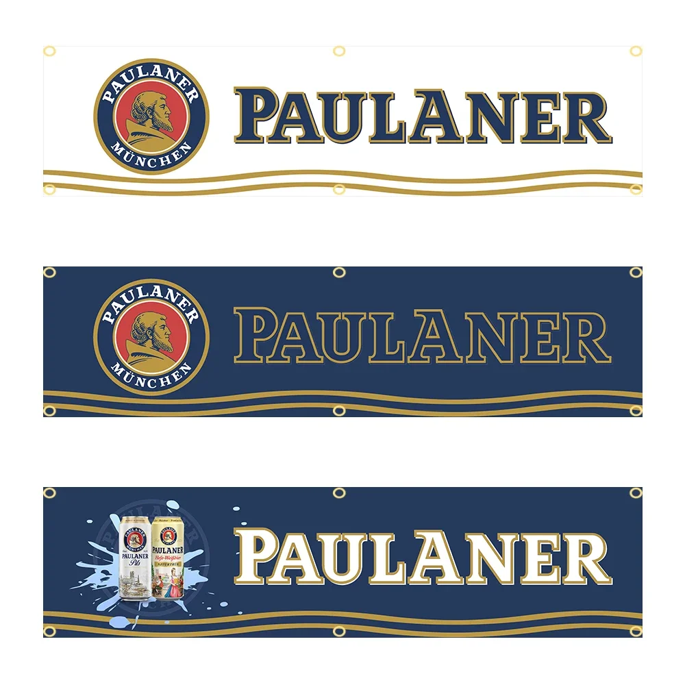 Printed Polyester Flag for Garage or Outdoor Decoration, Paulaner Banner Tapestry, 60x240cm