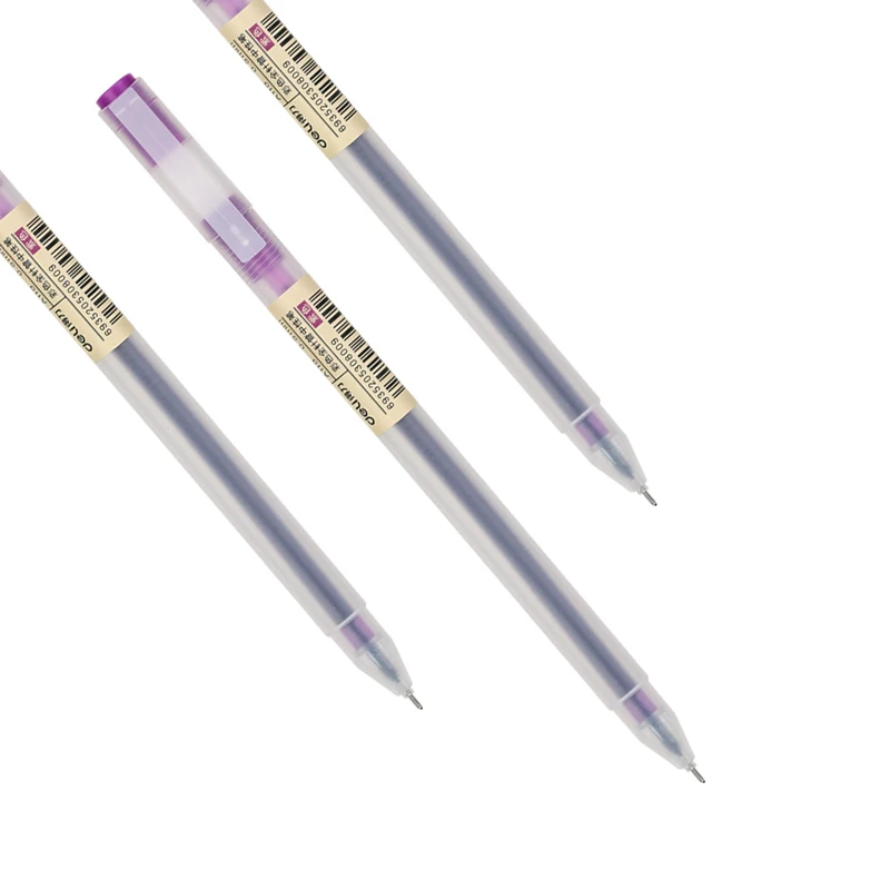 أقلام جل ديلي 12 عبوة 0.5 مم، حبر أرجواني ناعم ونظيف، كتابة متسقة للمكتب وتدوين الملاحظات #3