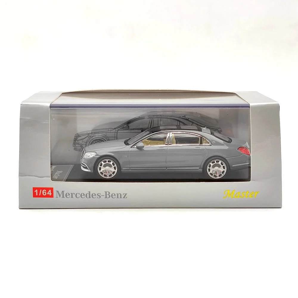 ダイキャスト-1-64-スケールベンツ-s-クラスマイバッハ-s560-ヴィンテージ合金車モデルグッズおもちゃギフトお土産ディスプレイ装飾