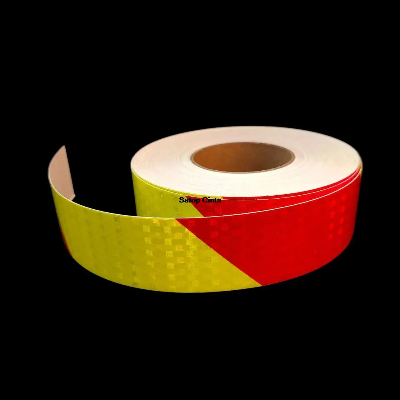 5cm/10cm/15cm/20cm*5M Fluorescent-Yellow-Red Reflective Car Sticker Right Twill Honeycomb PVC Reflector Material Waterproof Tape