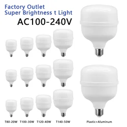 1-5pcs LED Bulb AC 110V 220V E27 LED lamp 20W 30W 40W 50W Lampada LED Light Bombilla Spotlight Lighting Lamp for home derection