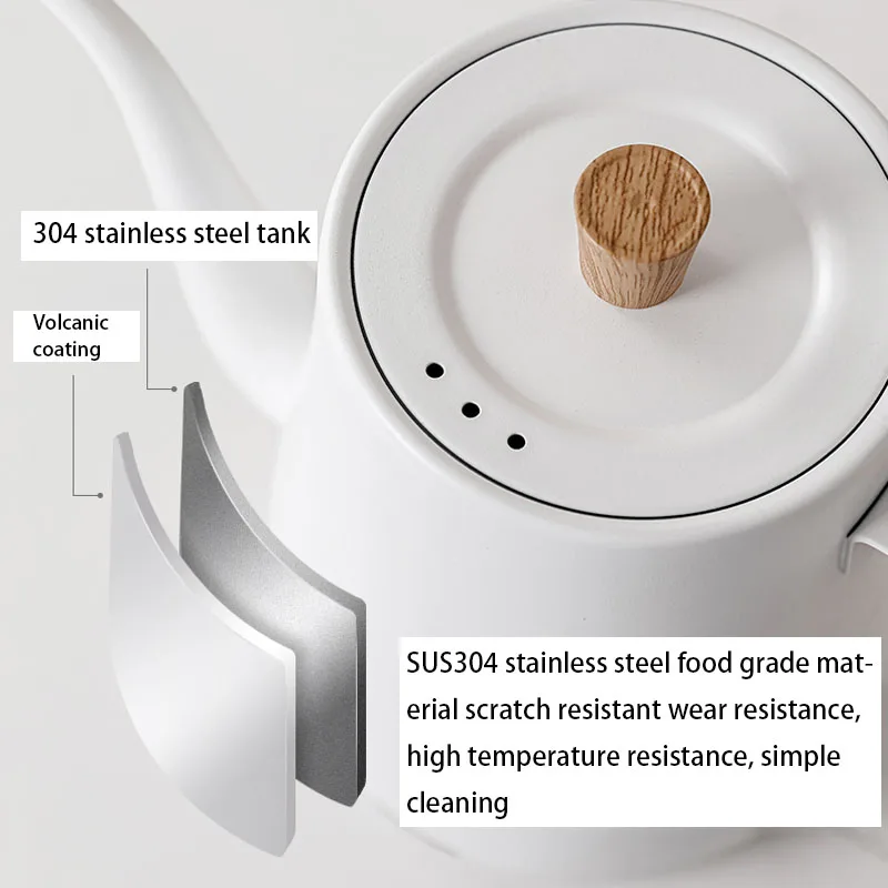 Bouilloire électrique en acier inoxydable 304, cafetière, eau chaude, jDPHeating, bouteille d'eau, bouilloire à thé à col de cygne, 110V, 220V