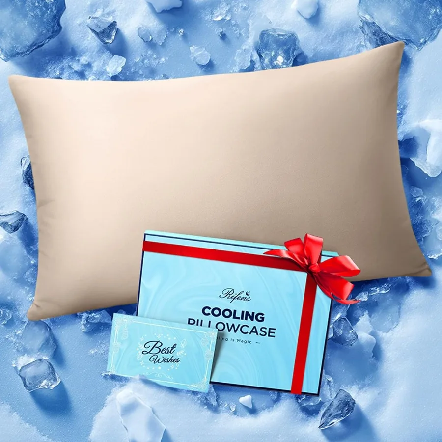 

Ice Cooling Pillowcase for Hot Sleepers Instantly Cool Stays Cold All Night Softer Than Silk Pillow Cases Pillow Covers with In
