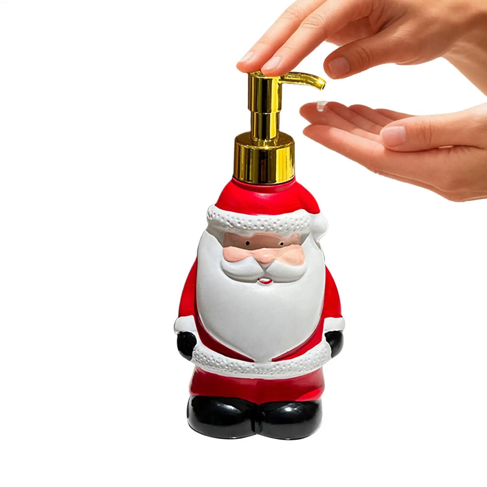 

Christmas Soap Dispenser Resin Santa Claus Christmas Decor Bathroom Decor Hand Soap Dispenser for Restroom Powder Room Shower