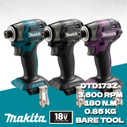 MAKITA DTD173Z Cordless Impact Driver DTD173 Brushless Motor Electric Drill Rechargeable Power Tools Makita DTD173Z01 DTD173Z02