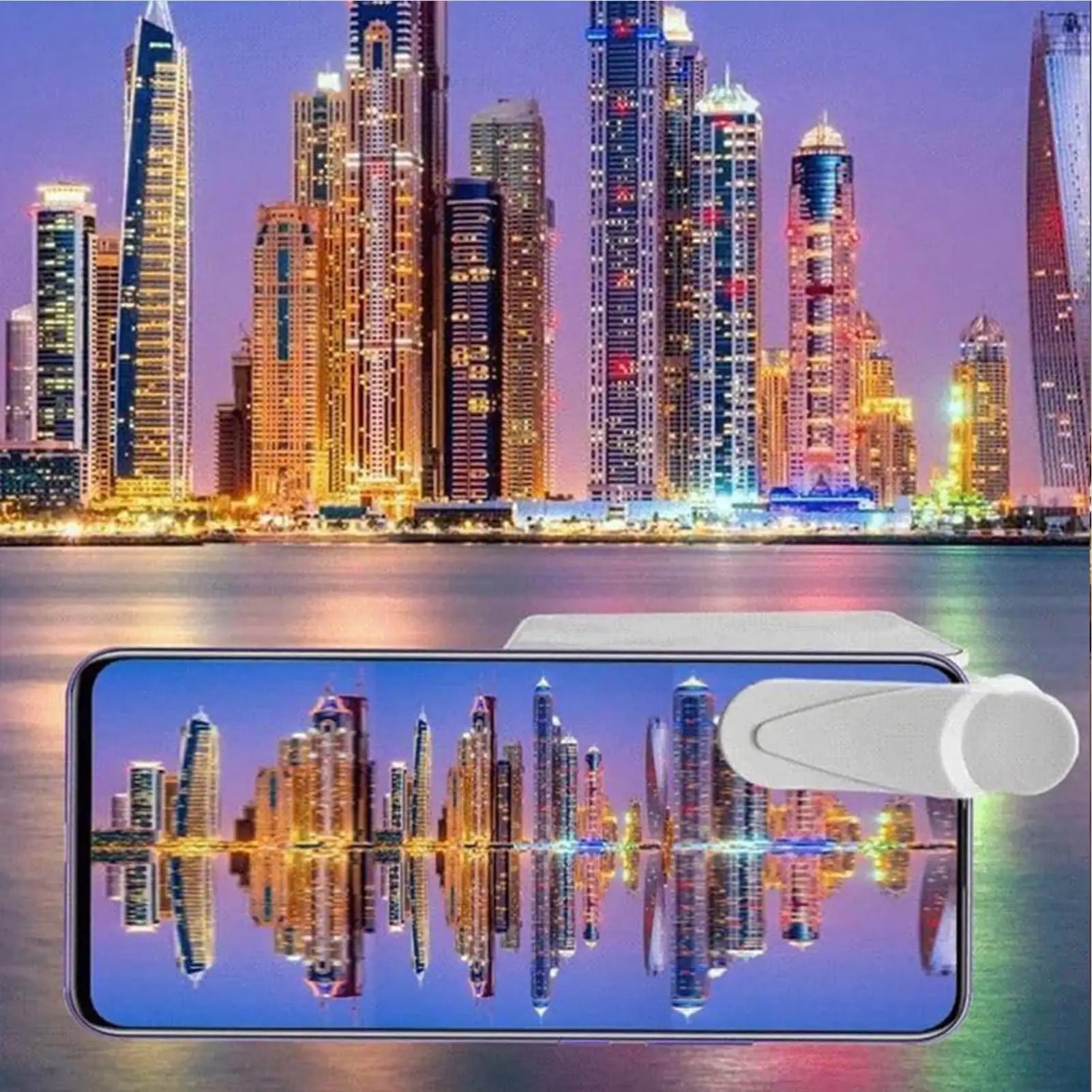 Smartphone Camera Mirror Reflection Clip Kit Adjustable Selfie Reflector Handheld Mirror Smartphone Selfie Reflector for Travel