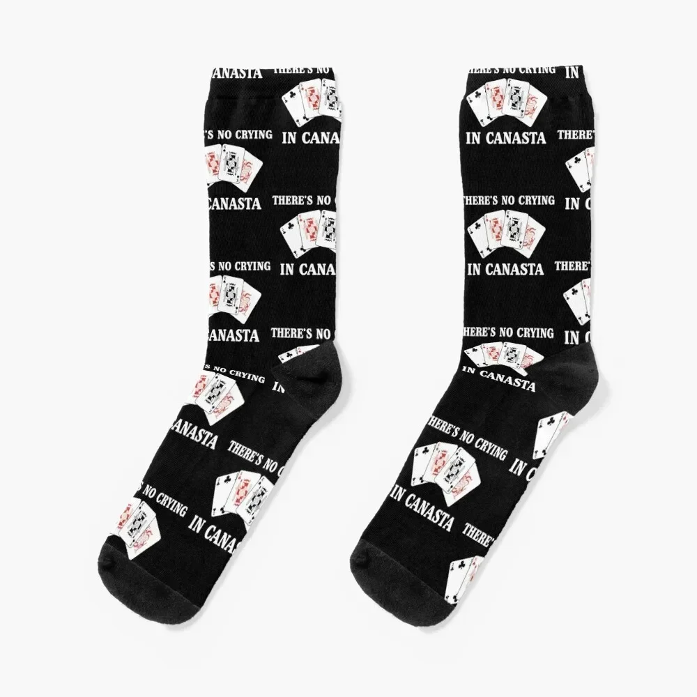 

Funny Card Player No Crying In Canasta product Socks winter gifts halloween with print loose Men Socks Luxury Brand Women's